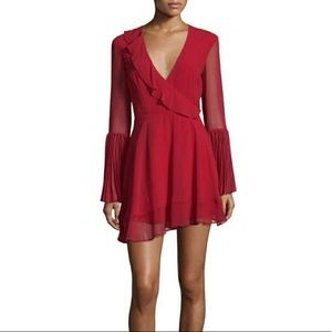 KEEPSAKE the Label Red Pleated Dress